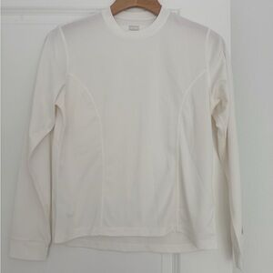 KIALOA women’s white long sleeve rash guard swim protection shirt top small